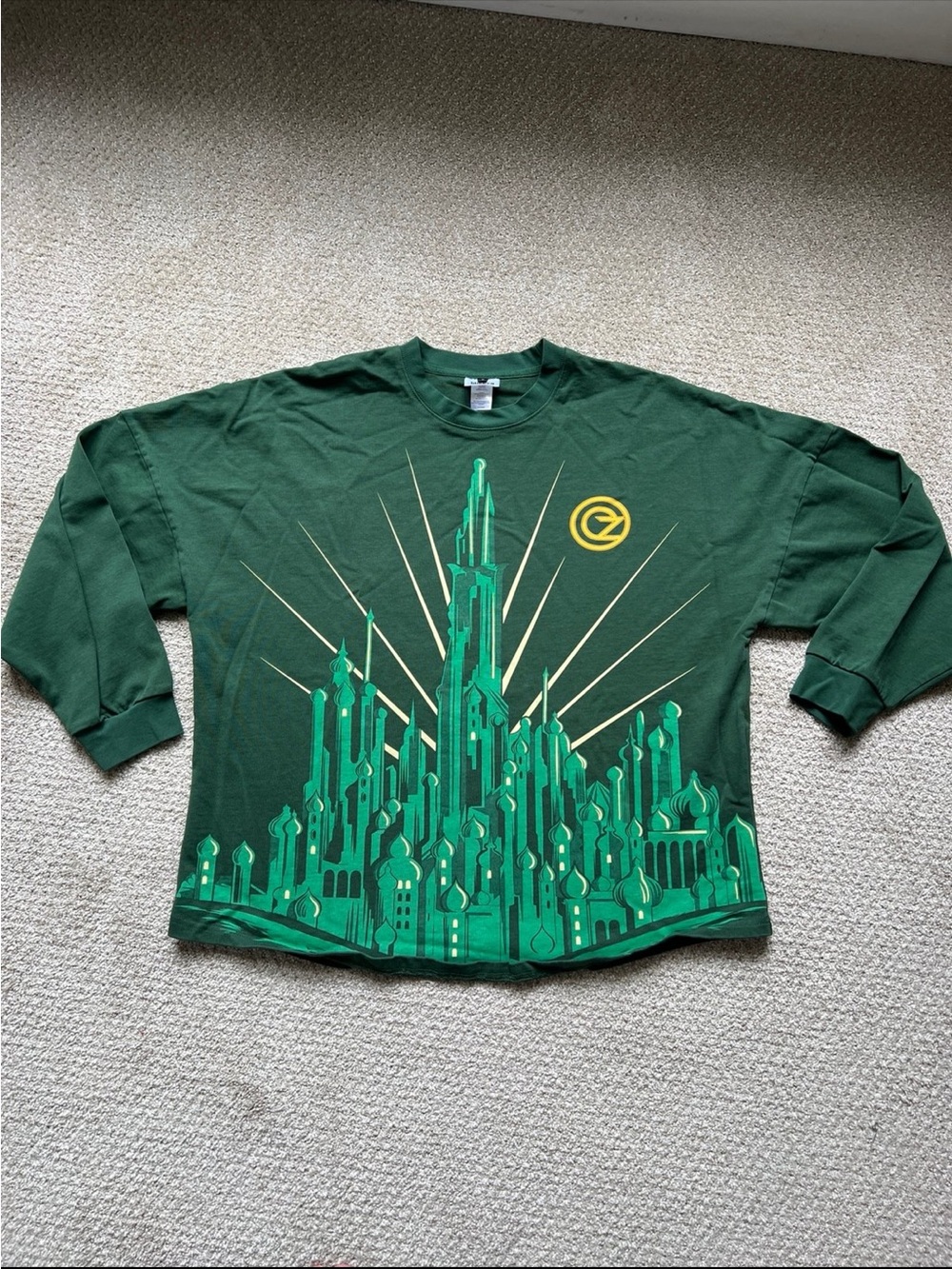Wicked Long-Sleeve Tee with Emerald City Print